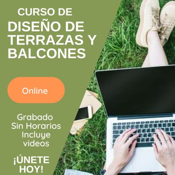 Diseño de terrazas y balcones - Online