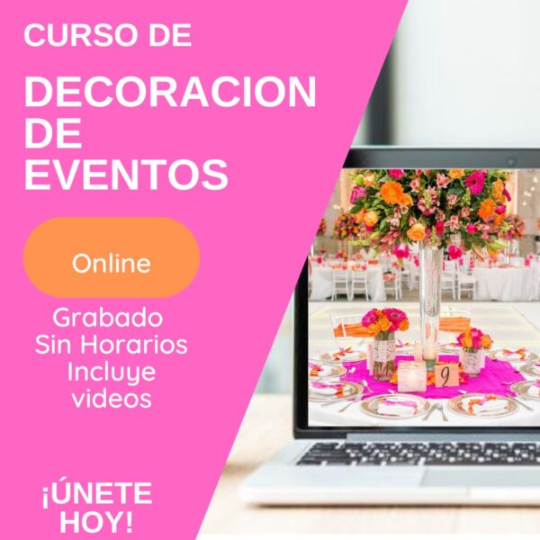 Decoración de eventos - Online