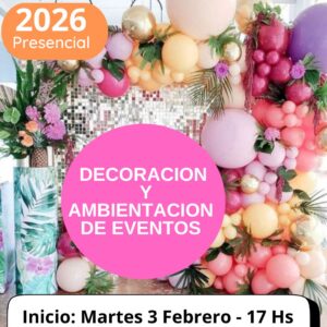 Decoración de eventos -presencial