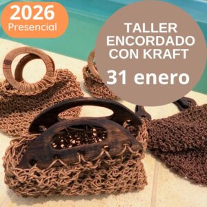 Taller de encordado con kraft - bolso playero