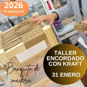 Taller de encordado con kraft - banquito