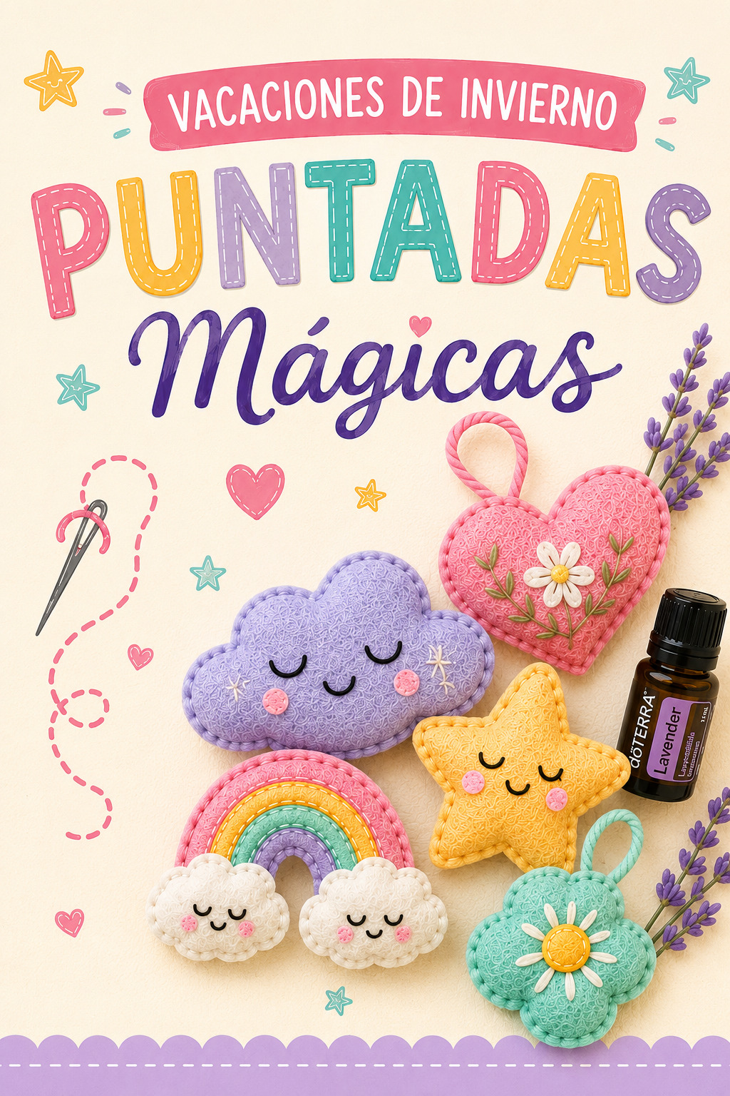Puntadas mágicas - taller para nenas de 8 años