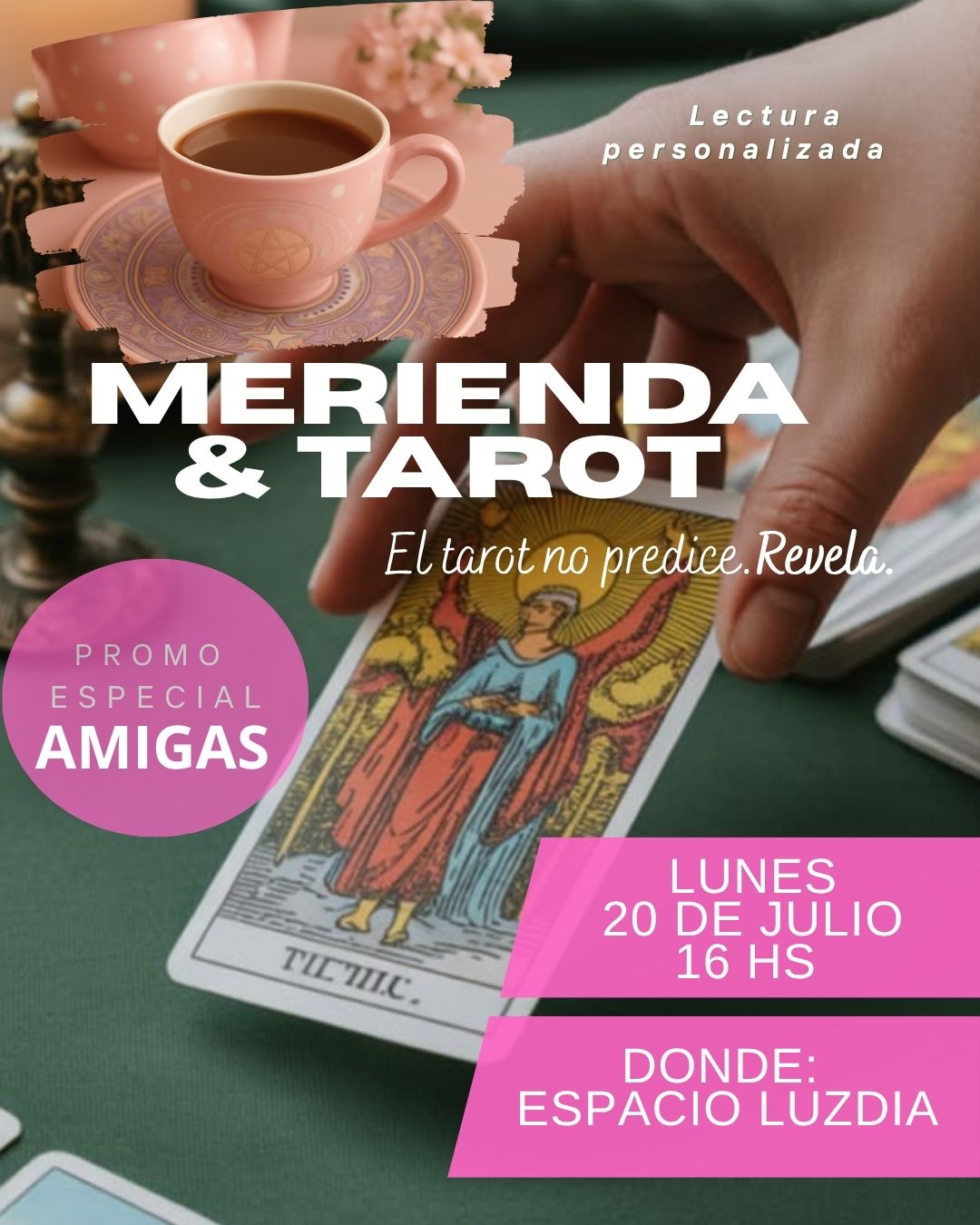 MERIENDA Y TAROT - Día del amigo