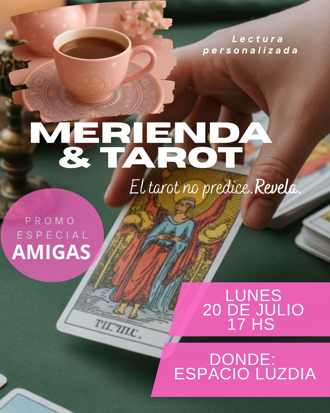 MERIENDA Y TAROT – Día del amigo