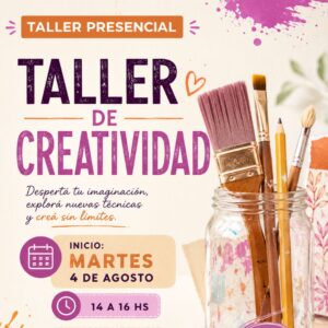 AGOSTO: taller de creatividad