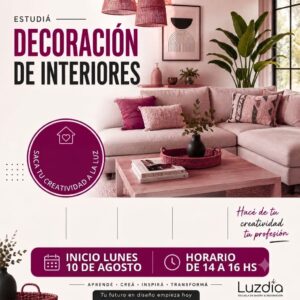 AGOSTO -DECORACION DE INTERIORES - Presencial