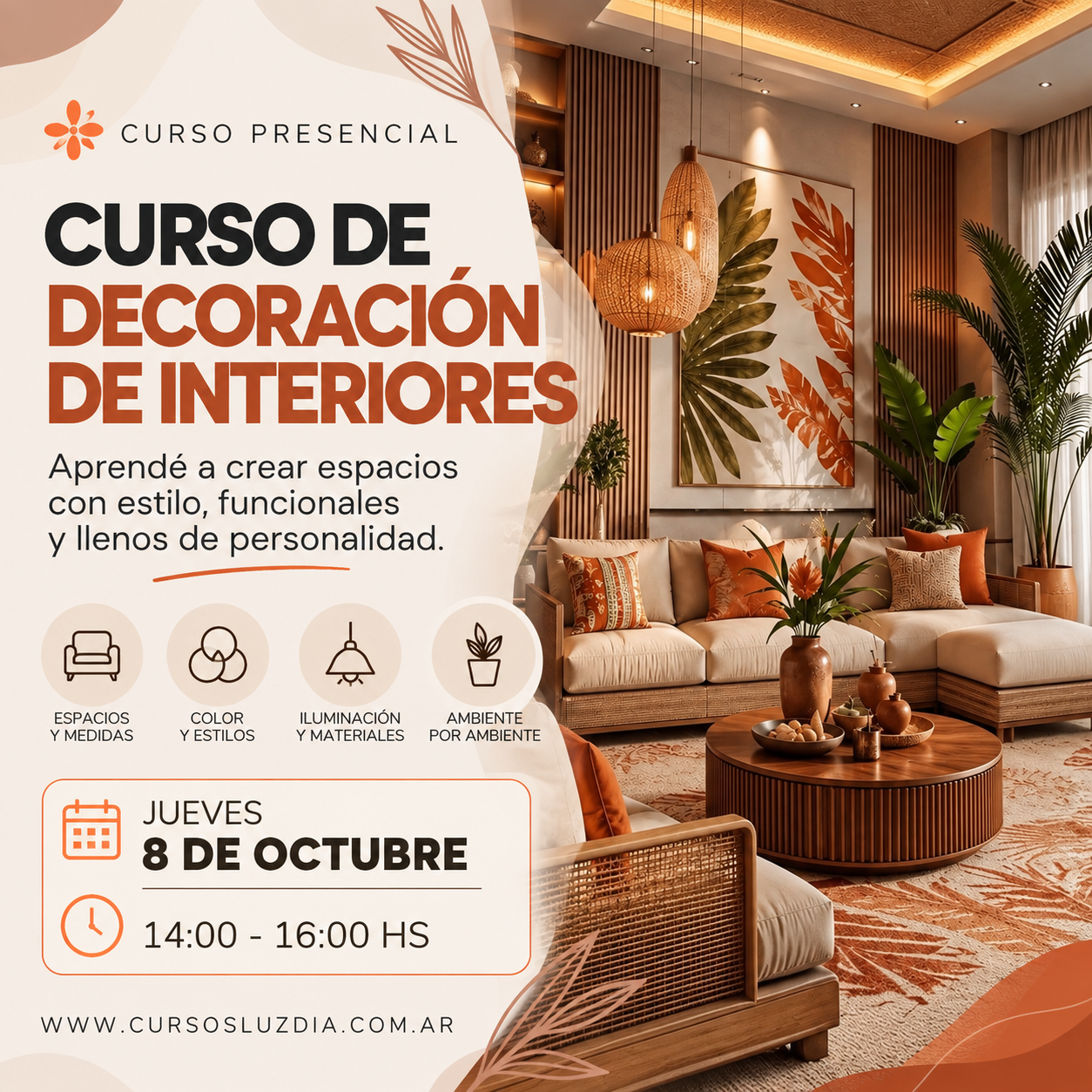 Decoración de interiores- presencial